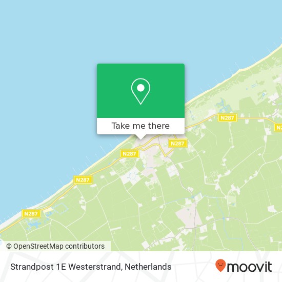 Strandpost 1E Westerstrand map