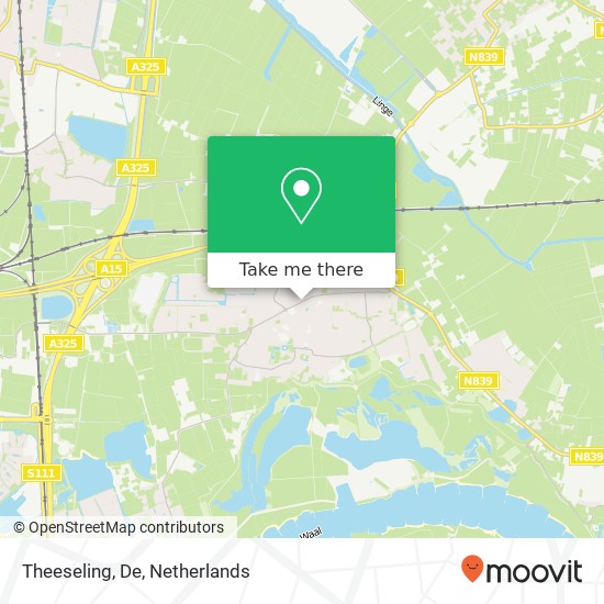 Theeseling, De map