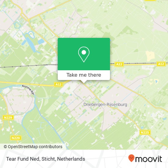 Tear Fund Ned, Sticht map