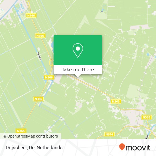 Drijscheer, De map