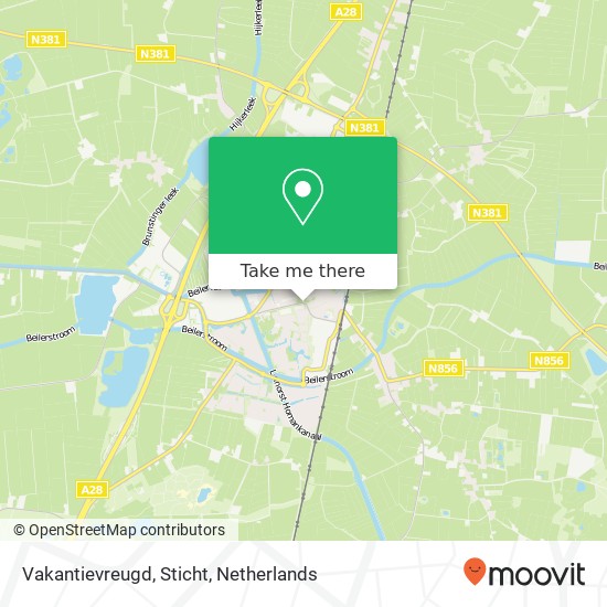 Vakantievreugd, Sticht map