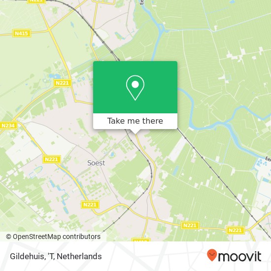 Gildehuis, 'T map