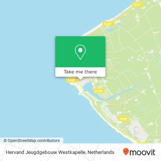 Hervand Jeugdgebouw Westkapelle map