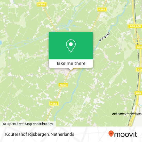 Koutershof Rijsbergen map