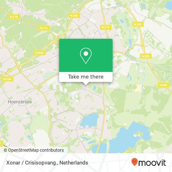 Xonar / Crisisopvang. map