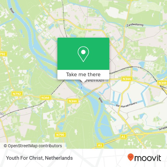 Youth For Christ map