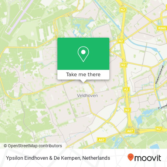 Ypsilon Eindhoven & De Kempen map