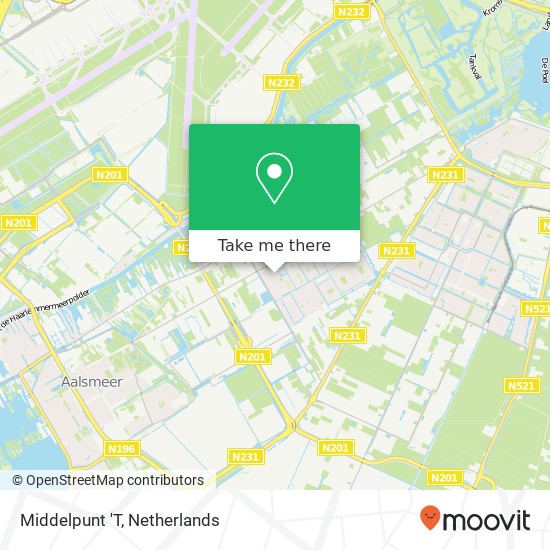 Middelpunt 'T map