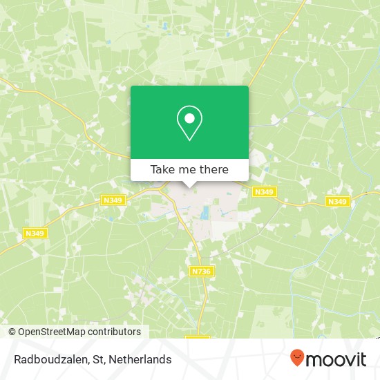 Radboudzalen, St map