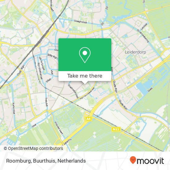 Roomburg, Buurthuis map