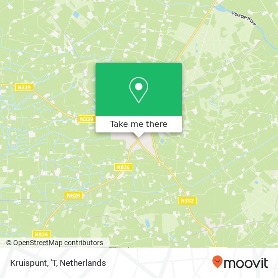 Kruispunt, 'T map