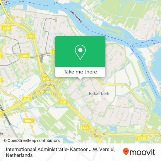 Internationaal Administratie- Kantoor J.W. Verslui map