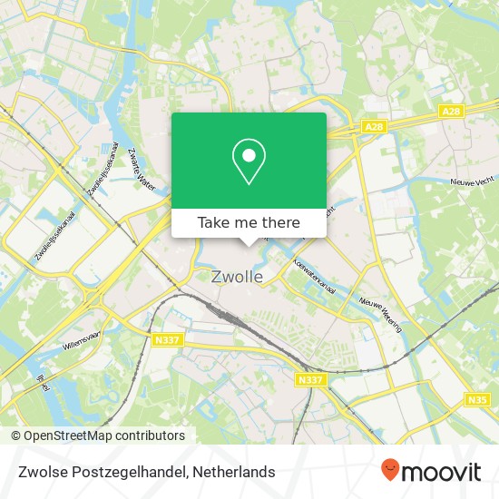 Zwolse Postzegelhandel Karte