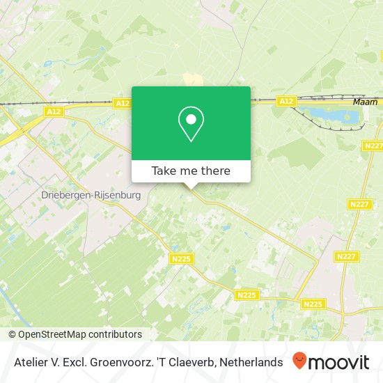 Atelier V. Excl. Groenvoorz. 'T Claeverb map