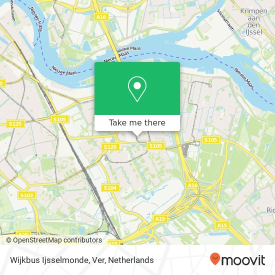 Wijkbus Ijsselmonde, Ver map