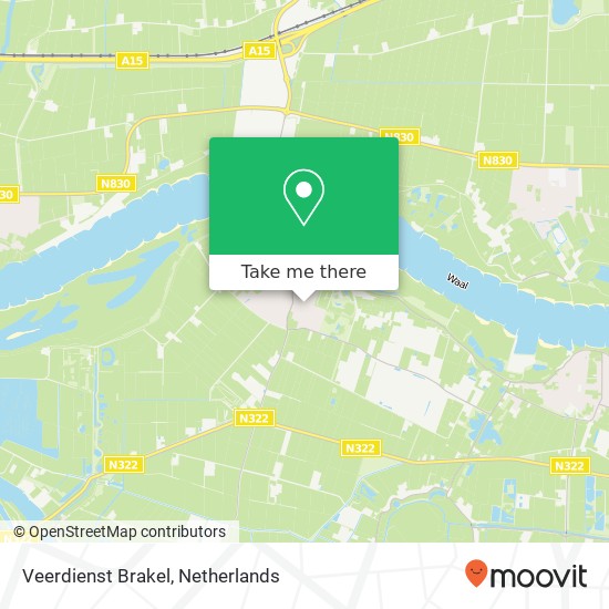 Veerdienst Brakel map