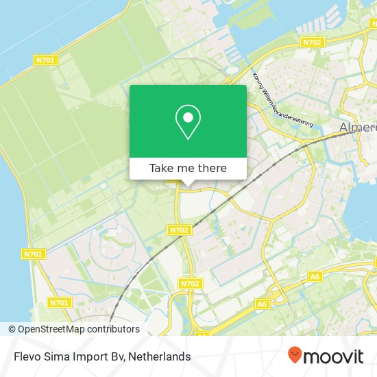 Flevo Sima Import Bv map