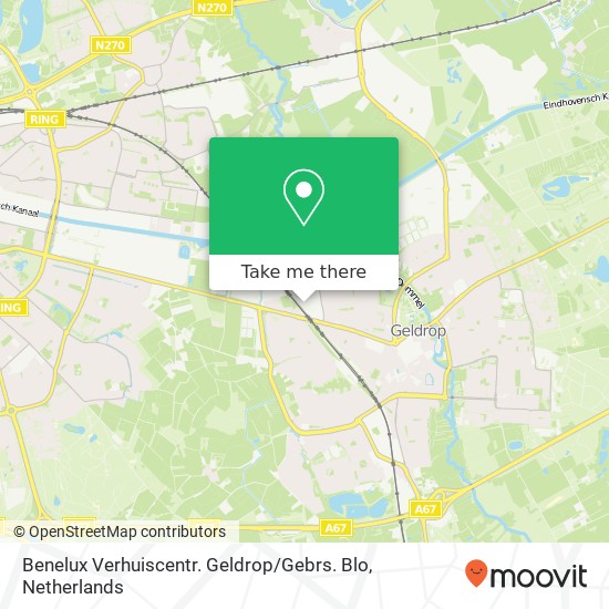 Benelux Verhuiscentr. Geldrop / Gebrs. Blo map