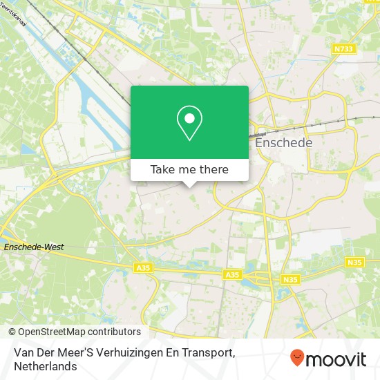 Van Der Meer'S Verhuizingen En Transport map