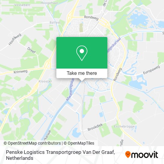 Penske Logistics Transportgroep Van Der Graaf map