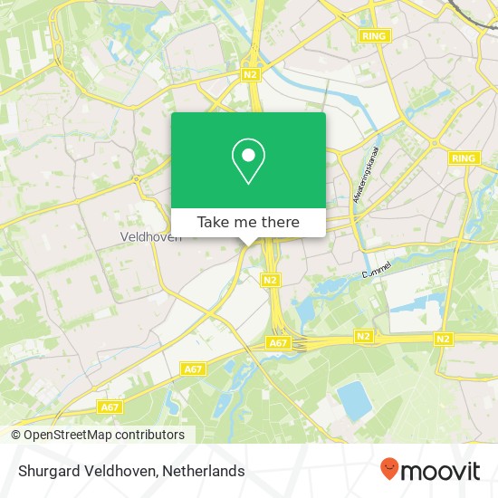 Shurgard Veldhoven map