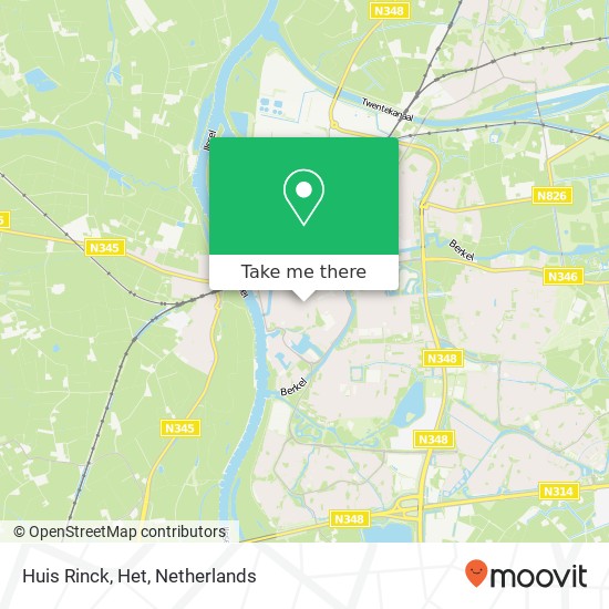 Huis Rinck, Het map