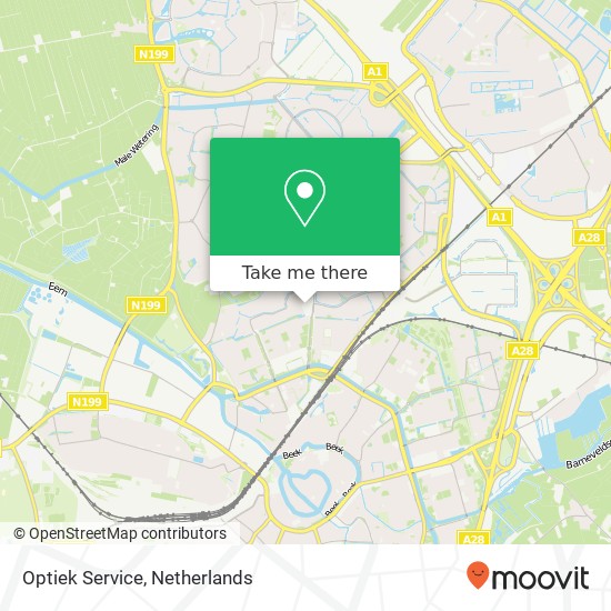 Optiek Service map