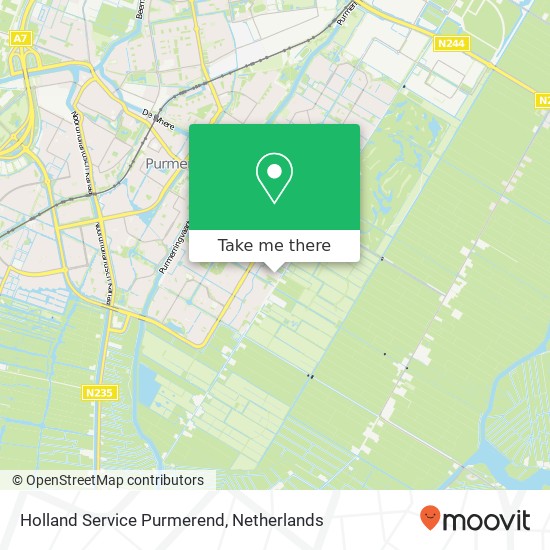 Holland Service Purmerend map