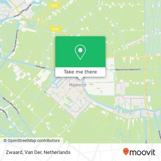 Zwaard, Van Der map