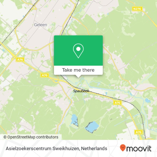 Asielzoekerscentrum Sweikhuizen map