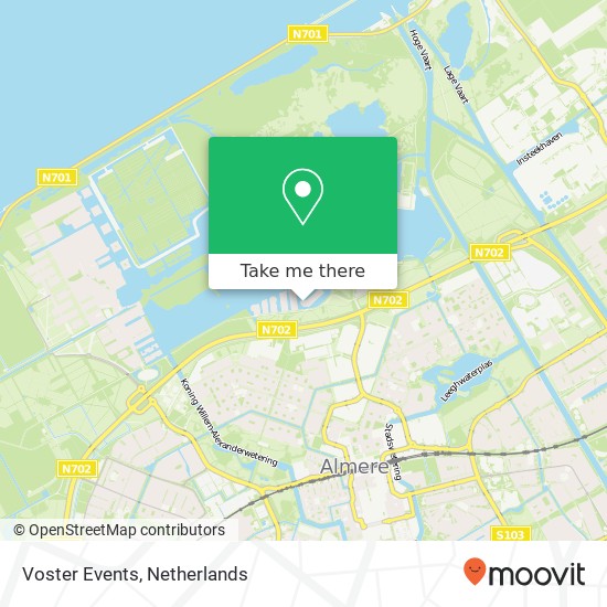 Voster Events map