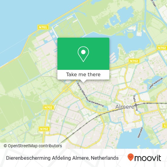 Dierenbescherming Afdeling Almere Karte