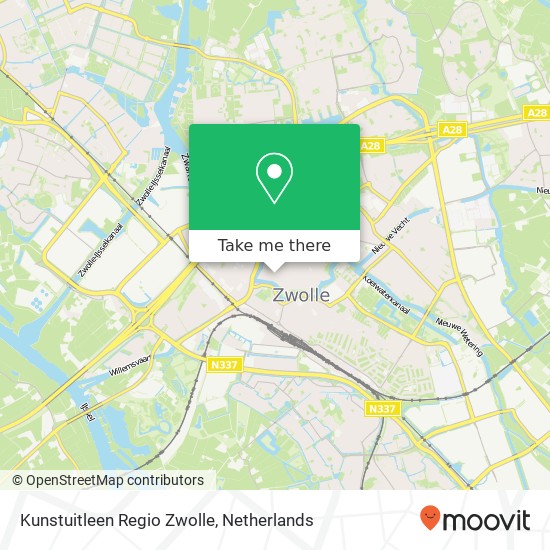 Kunstuitleen Regio Zwolle Karte