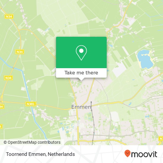 Toornend Emmen map