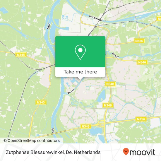 Zutphense Blessurewinkel, De map