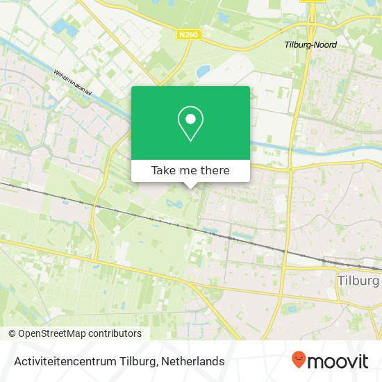 Activiteitencentrum Tilburg Karte