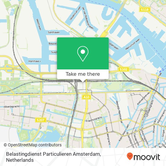 Belastingdienst Particulieren Amsterdam map