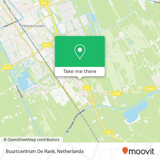 Buurtcentrum De Rank map