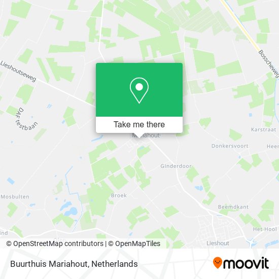 Buurthuis Mariahout map