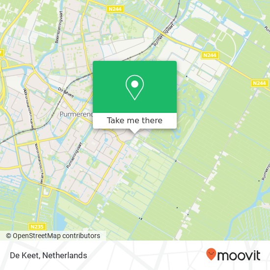 De Keet map