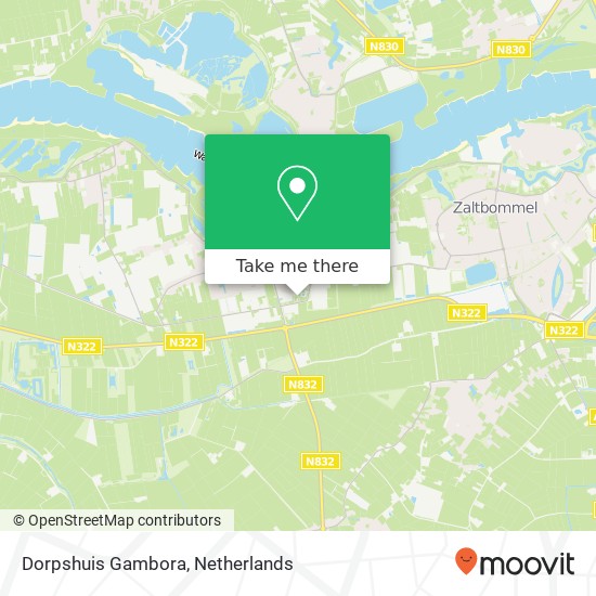 Dorpshuis Gambora map