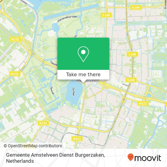 Gemeente Amstelveen Dienst Burgerzaken map