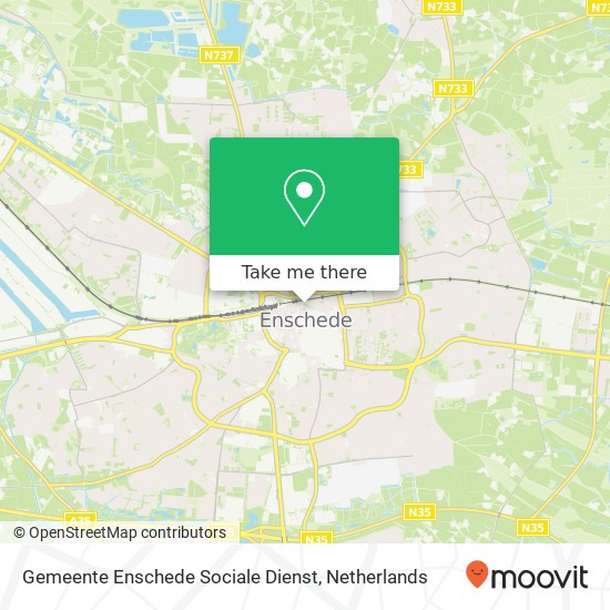 Gemeente Enschede Sociale Dienst map