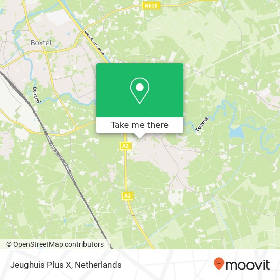 Jeughuis Plus X map