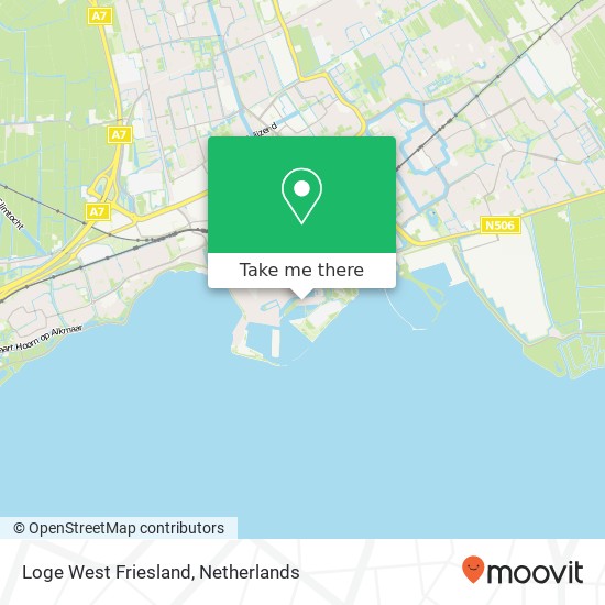 Loge West Friesland map