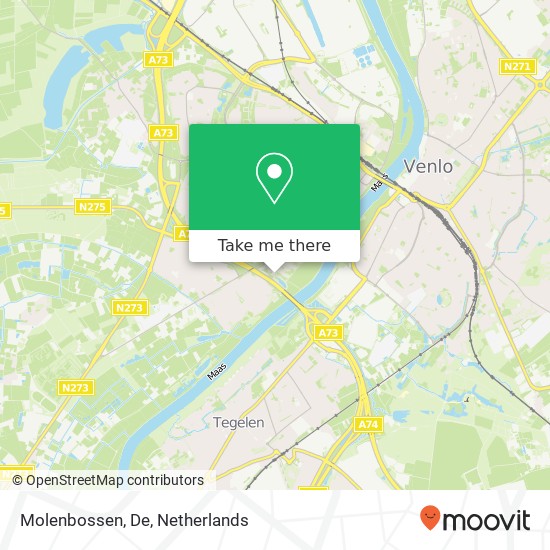 Molenbossen, De map