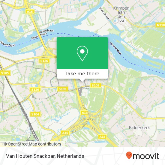 Van Houten Snackbar map