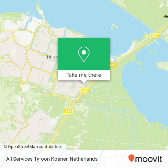 All Services Tyfoon Koerier map