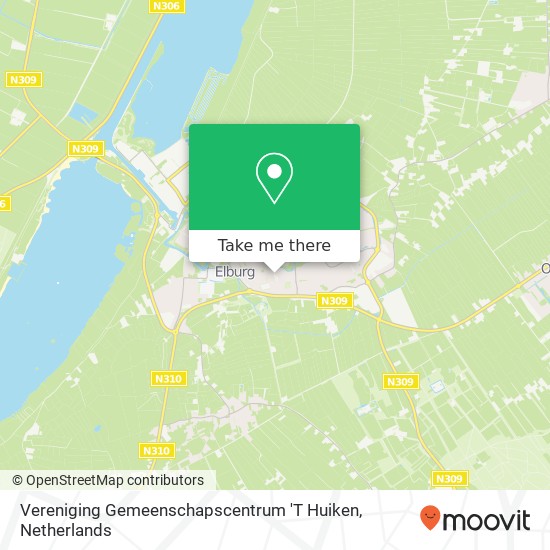 Vereniging Gemeenschapscentrum 'T Huiken map