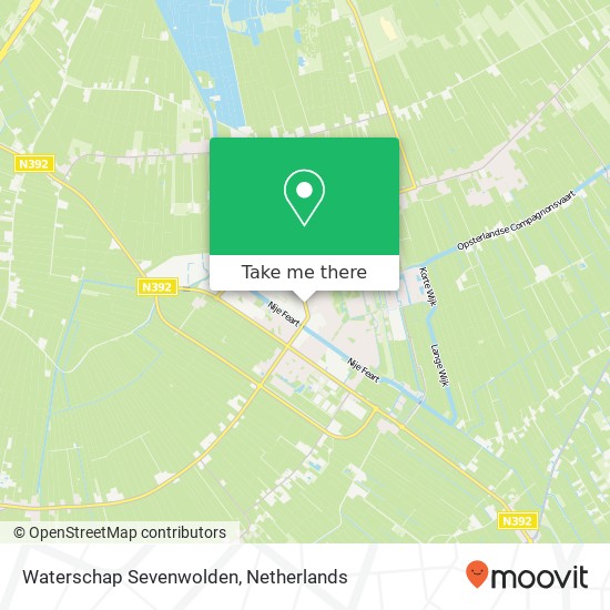 Waterschap Sevenwolden map